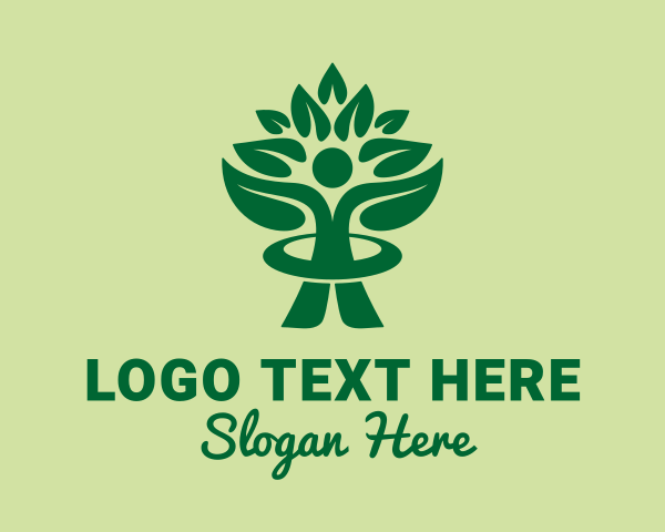 Forestry Human Tree  logo