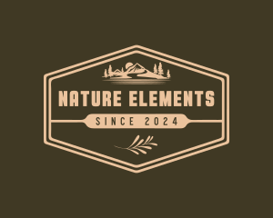 Mountain Natural Landscape logo design