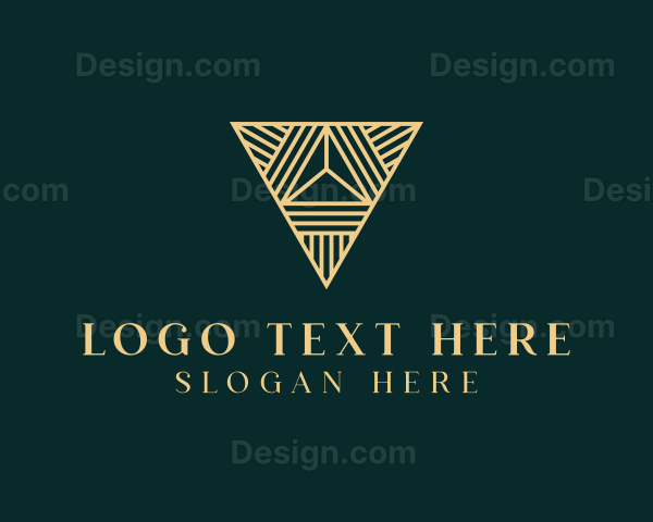 Luxury Pyramid Triangle Logo