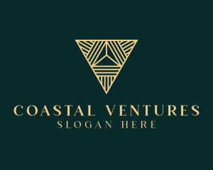 Luxury Pyramid Triangle logo design