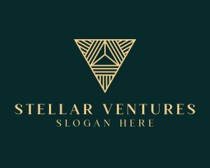 Luxury Pyramid Triangle logo design