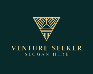 Luxury Pyramid Triangle logo design