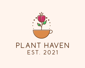 Coffee Plant Mug  logo design