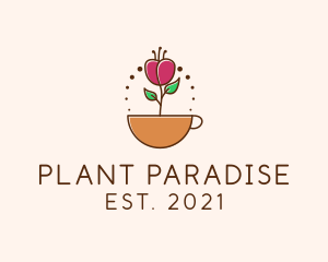 Coffee Plant Mug  logo design