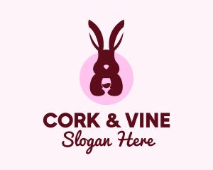 Rabbit Wine Glass logo