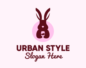 Rabbit Wine Glass logo