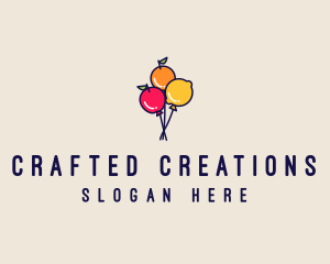 Fresh Fruit Balloon logo design