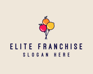 Fresh Fruit Balloon logo design