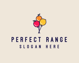 Fresh Fruit Balloon logo design