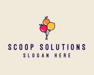 Fresh Fruit Balloon logo design