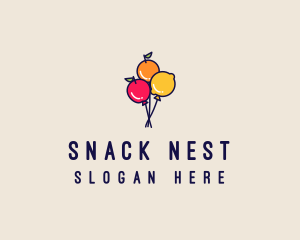 Fresh Fruit Balloon logo design