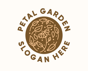 Organic Flower Skin Care  logo design