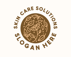 Organic Flower Skin Care  logo design