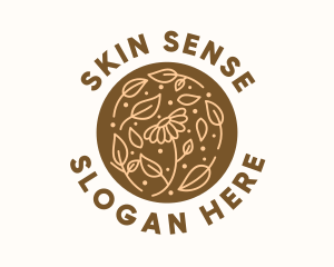 Organic Flower Skin Care  logo design