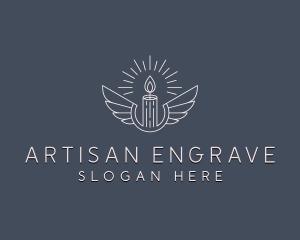 Artisanal Candle Wings logo design