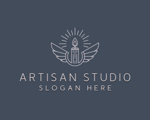 Artisanal Candle Wings logo design