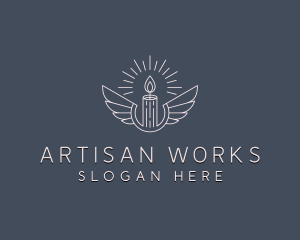 Artisanal Candle Wings logo design