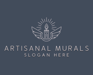 Artisanal Candle Wings logo design