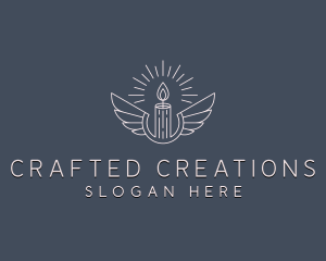 Artisanal Candle Wings logo design