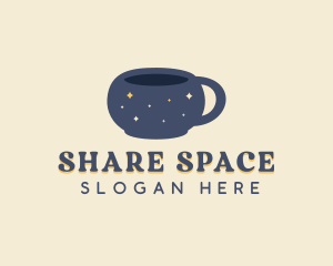 Space Mug Cafe logo design