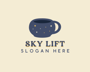 Space Mug Cafe logo design