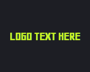 Modern Neon Tech Gamer logo