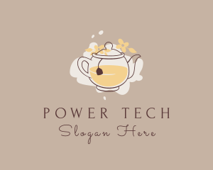 Floral Tea Kettle  Logo
