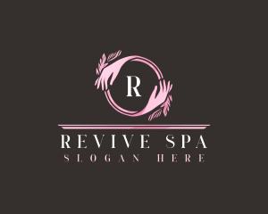 Wellness Spa Hands logo design