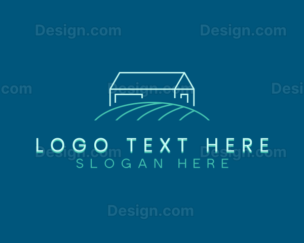 Lawn Backyard Landscaping Logo