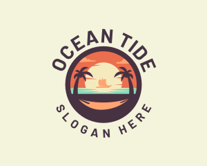 Beach Ocean Sailing logo design