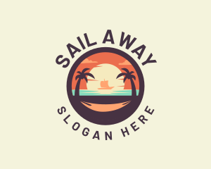 Beach Ocean Sailing logo design