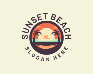 Beach Ocean Sailing logo design