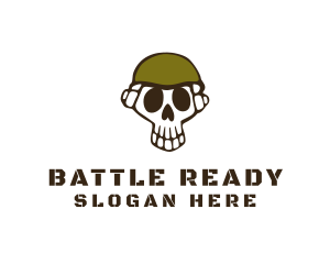 Skull Army Soldier logo
