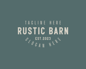 Rustic Hipster Bar logo design