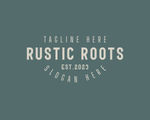 Rustic Hipster Bar logo design