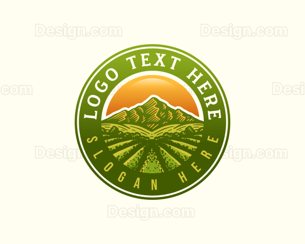 Agriculture Farm Field Logo