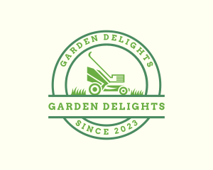 Garden Lawn Mower logo design