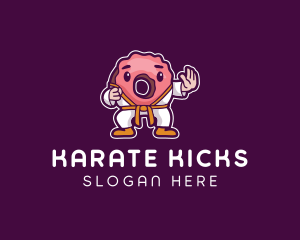 Karate Donut Pastry logo