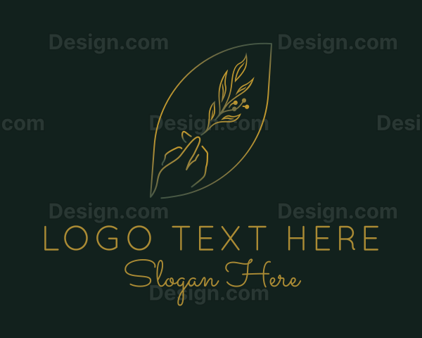 Plant Foliage Hand Logo