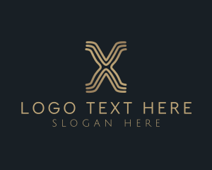 Elegant Modern Business Letter X logo