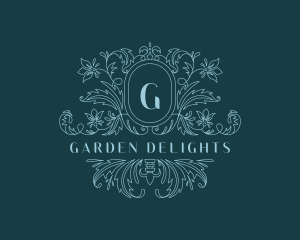 Floral Garden Wedding logo design