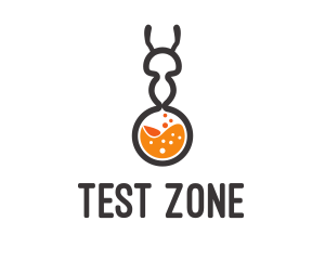 Ant Test Tube logo design