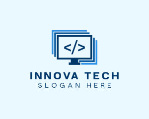 Programmer Computer Monitor  logo design