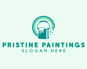 Painting Paint Bucket logo design