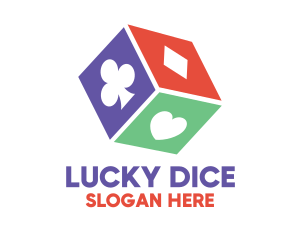 Poker Gambling Dice logo design