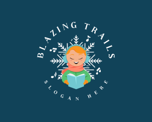 Winter Christmas Caroling Logo