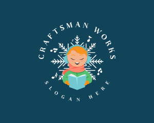 Winter Christmas Caroling Logo