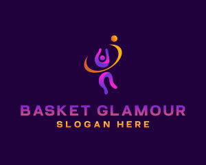 Athlete Basket Ball Sport logo design