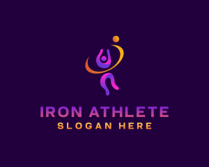 Athlete Basket Ball Sport logo design