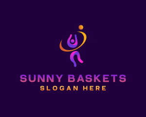 Athlete Basket Ball Sport logo design